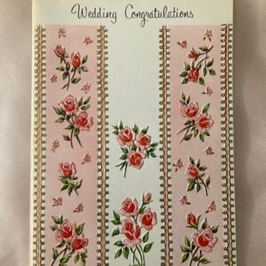 Vintage Wedding Card NOS